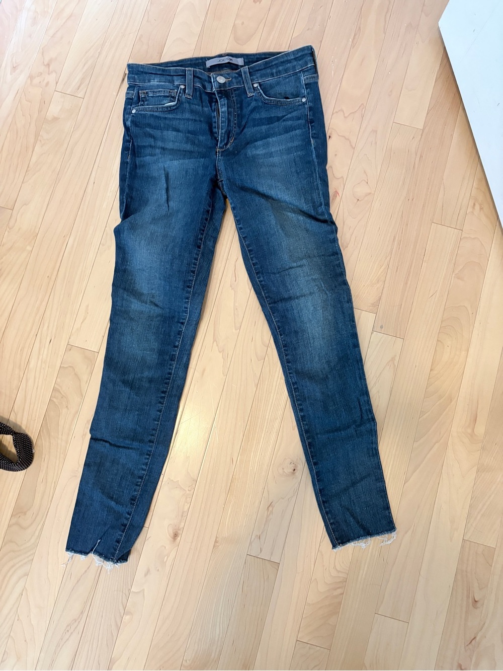 Joe's Jeans Indigo Skinny with Frayed Ankles